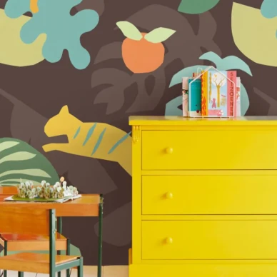 Jungle mielikuvituksellinen viidakkotapetti lastenhuoneeseen Eijffinger 399122 image