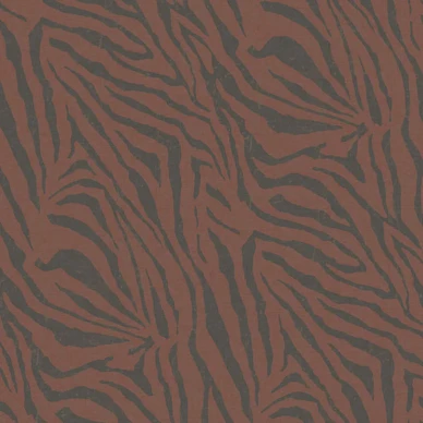 Zebra Skin punainen musta seepraraidallinen tapetti eijffingerilta 300607 kuva