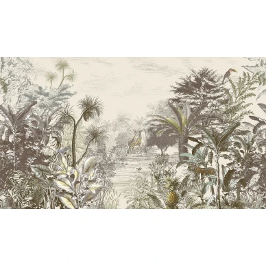 Dreamy Jungle monivarinen viidakkomaisematapetti Eijffingerilta 300610 kuva