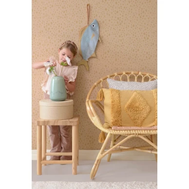 Animal Dots Dusty peach pilkullinen lastentapetti Majvillanilta 142 02 kuva