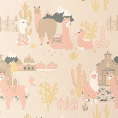 Lama Village roosa elaintapetti Majvillanilta 143 03 kuva