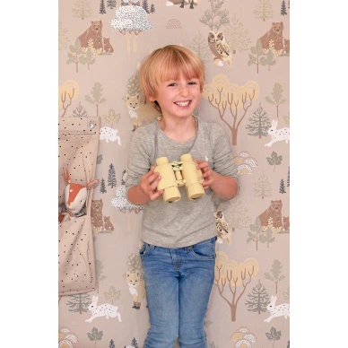 Deep Forest beigetapetti lastenhuoneeseen Majvillan 145 03 kuva