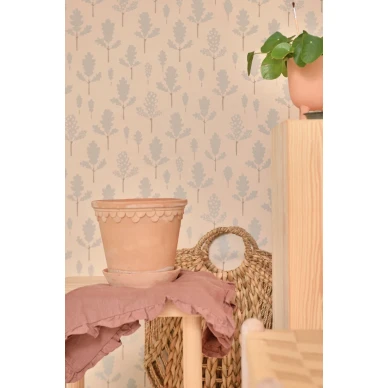 Oak beige lehtitapetti Majvillanilta 146 01 image