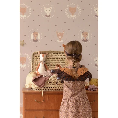 Hearts liila tapetti Majvillan 148 02 kuva