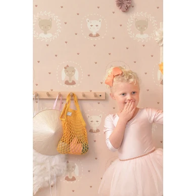 Hearts roosa tapetti Majvillan 148 01 kuva