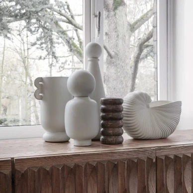 Bendum ruskea marmorivaasi Ferm Living image