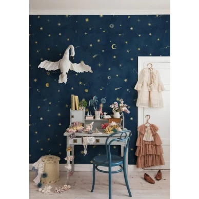 Starry Sky sininen tahtitapetti lapsille Sandbergilta kuva