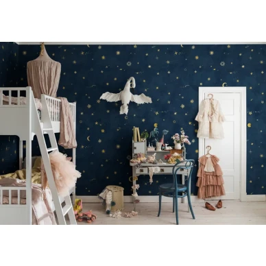Starry Sky sininen tahtitapetti lastenhuoneeseen Sandbergilta kuva
