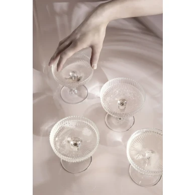 Ripple Champagne Saucer samppanjalasi Ferm Living kuva