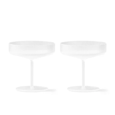 Ripple Champagne Saucer shampanjalasit Frosted kuva