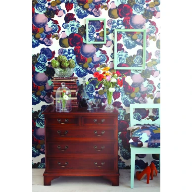 Boudoir varikas kukkatapetti makuuhuoneeseen Ulricehamns tapetfabrik image