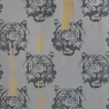 Coco Tiger harmaa tiikeritapetti Studio Lisa Bengtsson