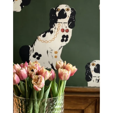 Gloria vihrea koiratapetti olohuoneeseen image