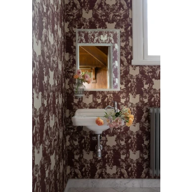 Sir Grace roosa hevostapetti kylpyhuoneeseen Studio Lisa Bengtsson kuva