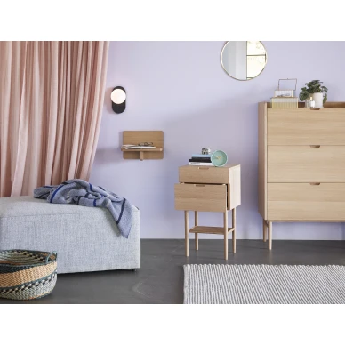 Oak Shelf pieni tyylikas seinahylly Hubsch kuva