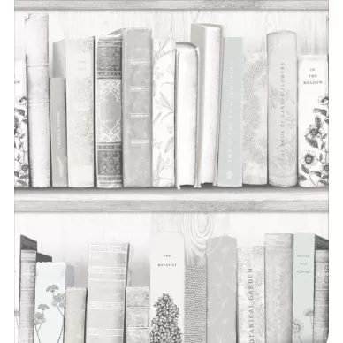 Botany Library vaalea kirjatapetti Sandudd 103837 image