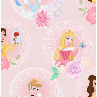 Pastel Princess roosa prinsessatapetti Sanduddilta image