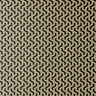 Rattan musta kultainen graafinen tapetti 1838 Wallcoverings kuva