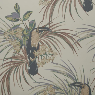 Le Toucan monivarinen lintutapetti 1838 Wallcoverings kuva
