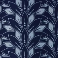 Astoria sininen samettinen tapetti 1838 Wallcoverings