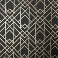 Metro musta graafinen tapetti 1838 Wallcoverings