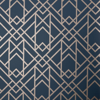 Metro sininen graafinen tapetti 1838 Wallcoverings kuva