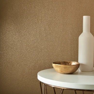 Emile sinapinkeltainen pienikuviollinen tapetti ruokailuhuoneeseen 1838 Wallcoverings kuva