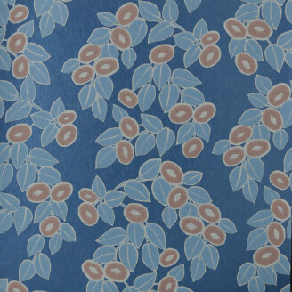 Rosetta sininen kukkatapetti 1838 Wallcoverings kuva