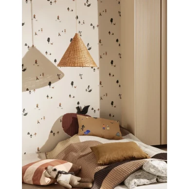 Dou Lampshade Small tyylikas rottinkinen lampunvarjostin Ferm Livingilta v2 image