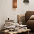 Dou Wall Lampshade rottinkinen seinalampunvarjostin olohuoneeseen Ferm Living