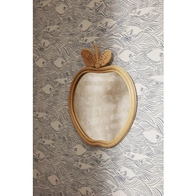 Apple Mirror omenanmuotoinen peili lastenhuoneeseen Ferm Livingilta kuva