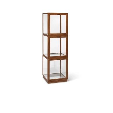 Miru Glass Montre tummanruskea lasivitriini Ferm Livingilta kuva