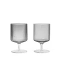 Ripple Wine Glass harmaa viinilasi Ferm Livingilta