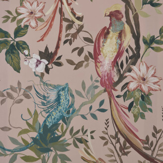 Bird Sonnet roosa lintutapetti 1838 Wallcoverings image