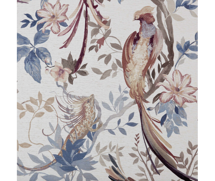 Bird Sonnet sininen valkoinen lintutapetti 1838 Wallcoverings image