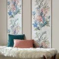 Lilliana vaalea kukkatapetti olohuoneeseen 1838 Wallcoverings