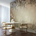 Trailing Magnolia kullanvarinen kukkatapetti olohuoneeseen 1838 Wallcoverings