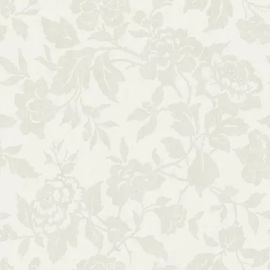 8608 beige harmaa ruusutapetti Borastapeterilta kuva