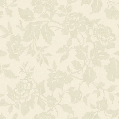 8609 vaaleankeltainen beige ruusutapetti Borastapeterilta kuva