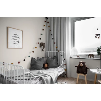 8628 valkoinen yksivarinen kimallettava tapetti lastenhuoneeseen Borastapeterilta image