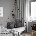 8640 harmaa yksivarinen tapetti lastenhuoneeseen Borastapeterilta
