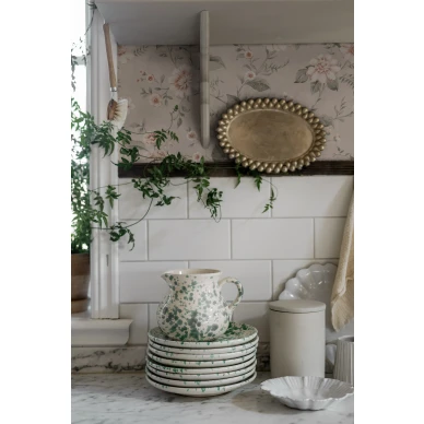 Lauras Cottage roosa romanttinen kukkatapetti Borastapeterilta kuva