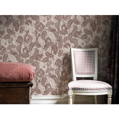 Oak Tree Tails ruskea oravatapetti olohuoneeseen Langelid von Bromssen image