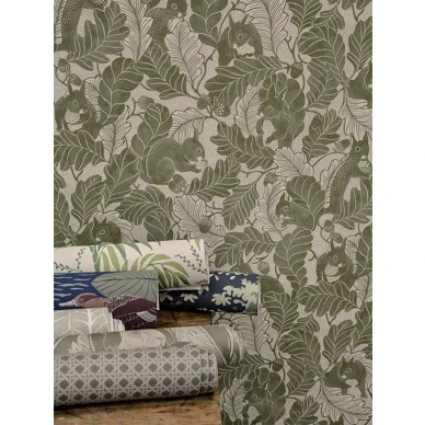 Oak Tree Tails vihrea moderni elaintapetti Langelid von Bromssen image