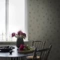 Maja beige kukkatapetti keittioon Sandbergilta