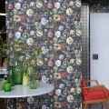 Mansur monivarinen kukkatapetti olohuoneeseen Designers Guild
