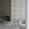 Tanjore kultainen kaunis lehtitapetti olohuoneeseen Designers Guildilta