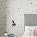 Bon Bon pilkullinen varikas tapetti lastenhuoneeseen Harlequinilta 112637