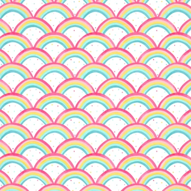 Rainbow Brights varikas sateenkaaritapetti Harlequinilta image