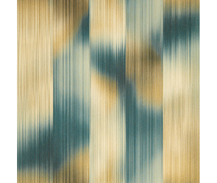 Oscillation sininen beige graafinen tapetti Harlequinilta kuva